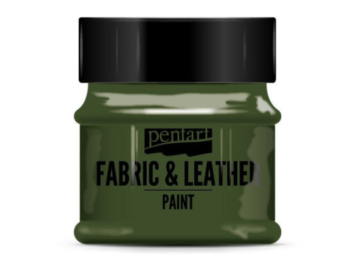 Paint for fabrics & leathers - Pentart - pine green, 50 ml