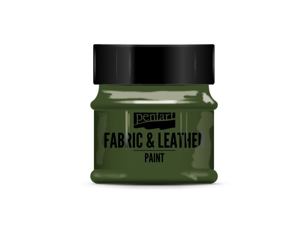 Farba do tkanin i skór - Pentart - sosnowa zieleń, 50 ml