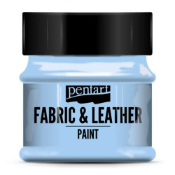 Paint for fabrics & leathers - Pentart - blue sky, 50 ml