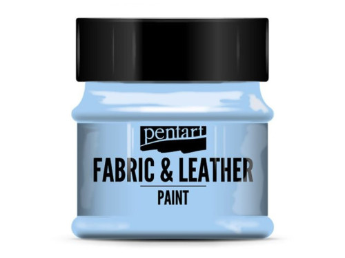 Paint for fabrics & leathers - Pentart - blue sky, 50 ml