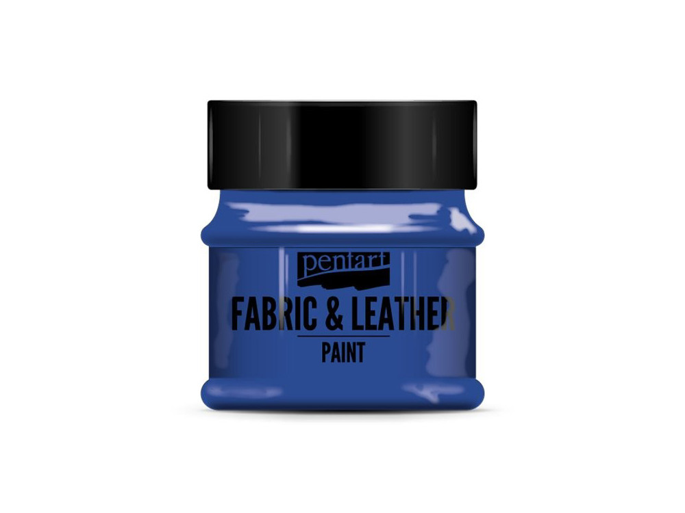 Paint for fabrics & leathers - Pentart - blue, 50 ml