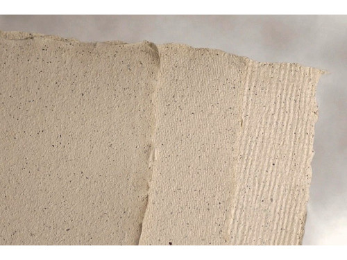 Handmade paper - Kalander - coffee, linen, A5