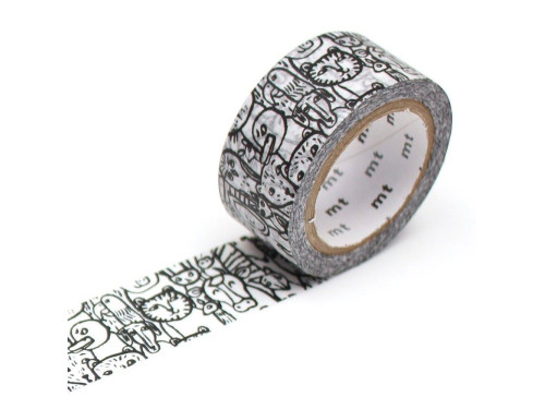 MT Masking Tape - Cup of Therapy Animals, 7 m