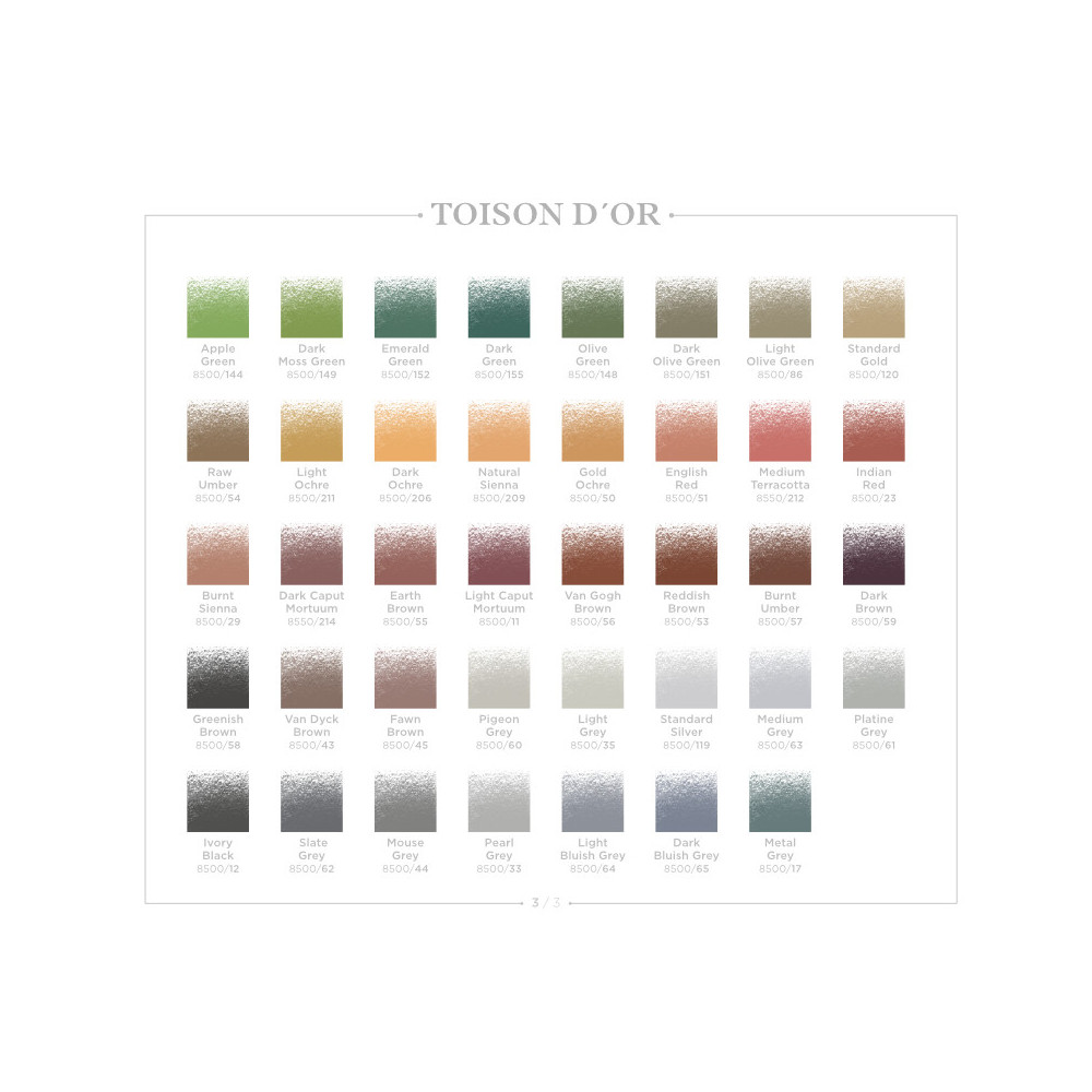 Toison D'or Pastels - Koh-I-Noor - 119, Standard Silver