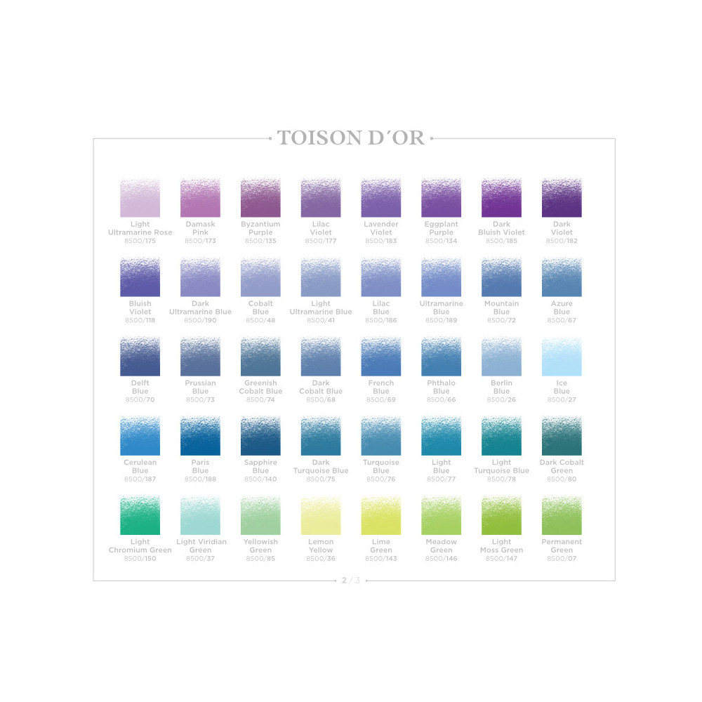 Toison D'or Pastels - Koh-I-Noor - 76, Turquoise Blue