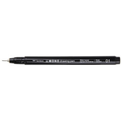 Cienkopis Mono Drawing Pen 01 - Tombow - czarny, 0,25 mm