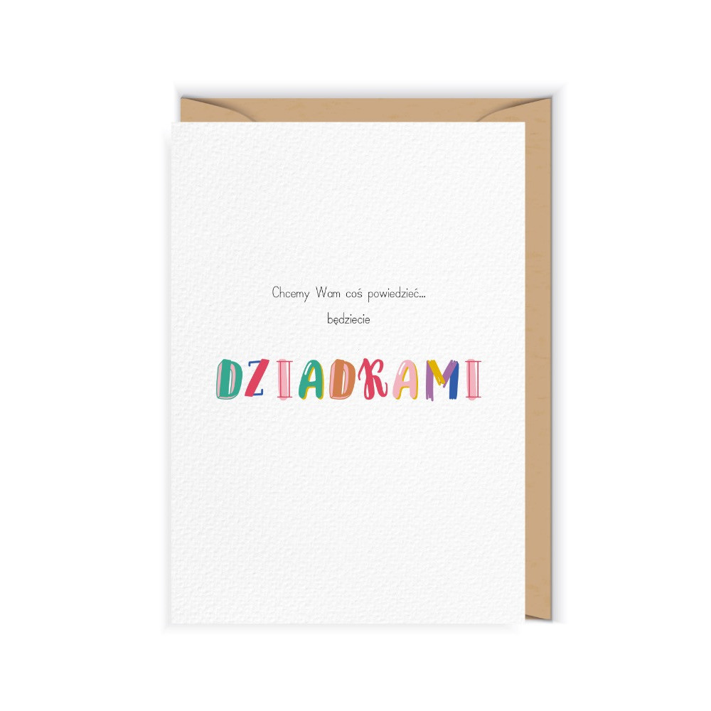 Greeting card 12 x 17 cm - Cudowianki - Będziecie Dziadkami