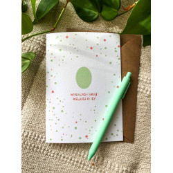 Greeting card 12 x 17 cm - Cudowianki - Wielkanoc, Pisanka