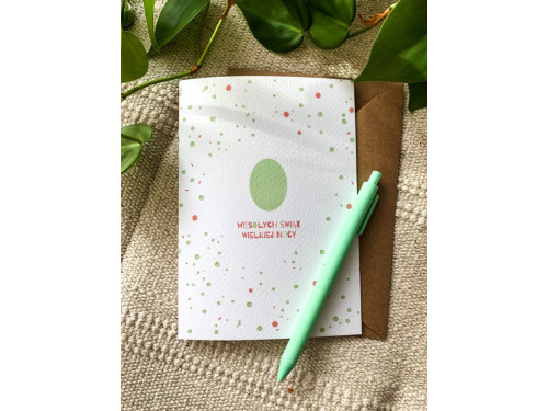 Greeting card 12 x 17 cm - Cudowianki - Wielkanoc, Pisanka