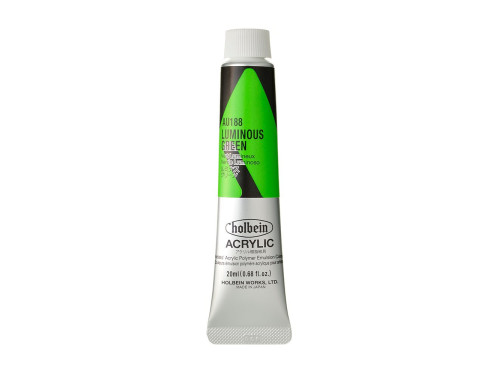 Heavy Body Acrylic Paint - Holbein - 188, Luminous Green, 20 ml
