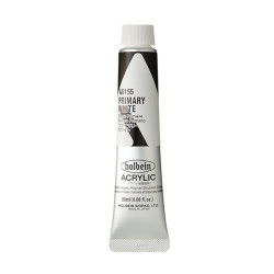 Heavy Body Acrylic Paint - Holbein - 155, Primary White, 20 ml