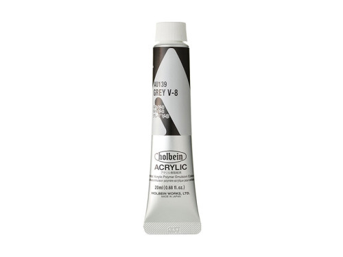 Heavy Body Acrylic Paint - Holbein - 139, Grey V-8, 20 ml