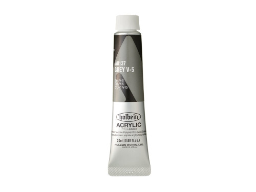 Heavy Body Acrylic Paint - Holbein - 137, Grey V-5, 20 ml