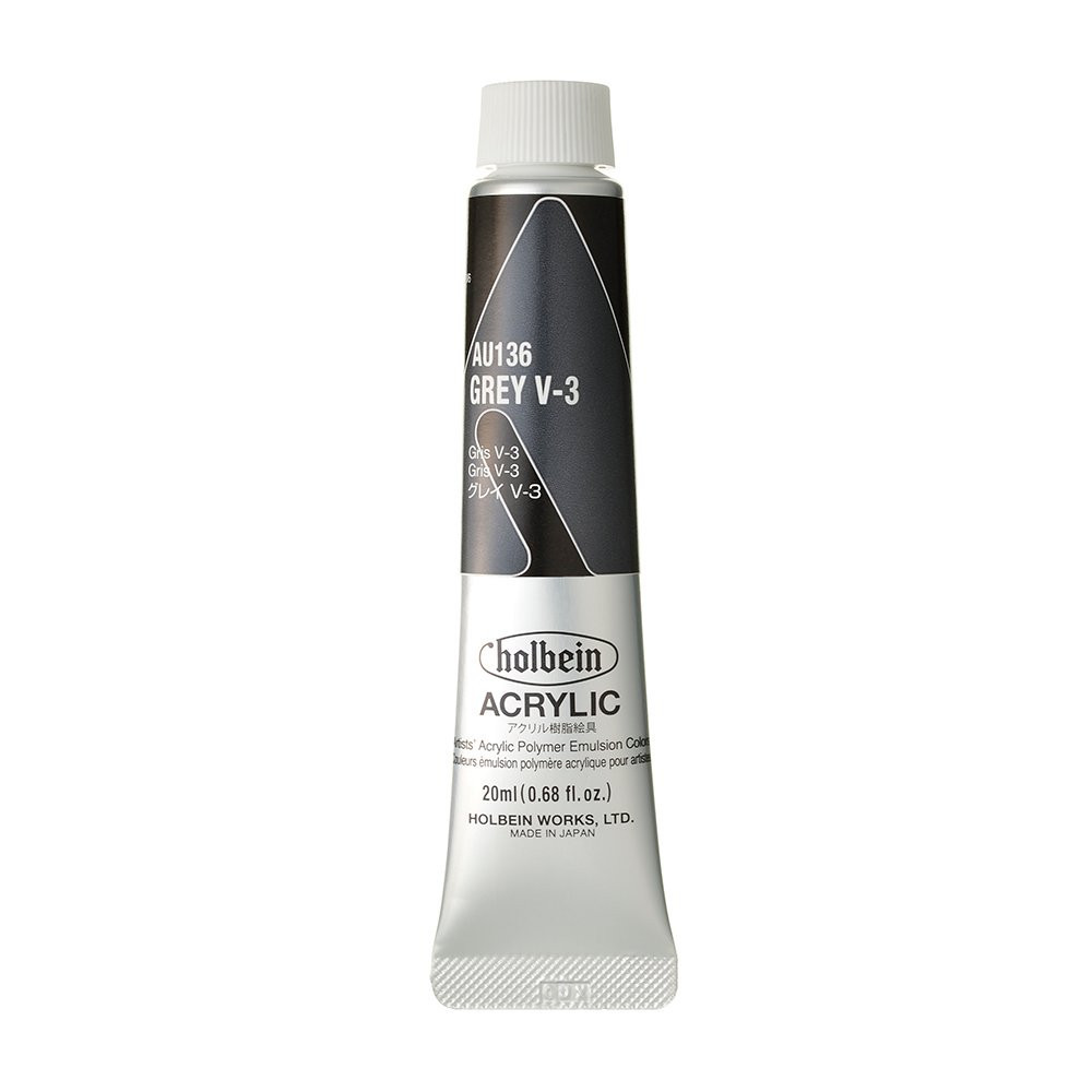 Farba akrylowa Heavy Body Acrylic - Holbein - 136, Grey V-3, 20 ml