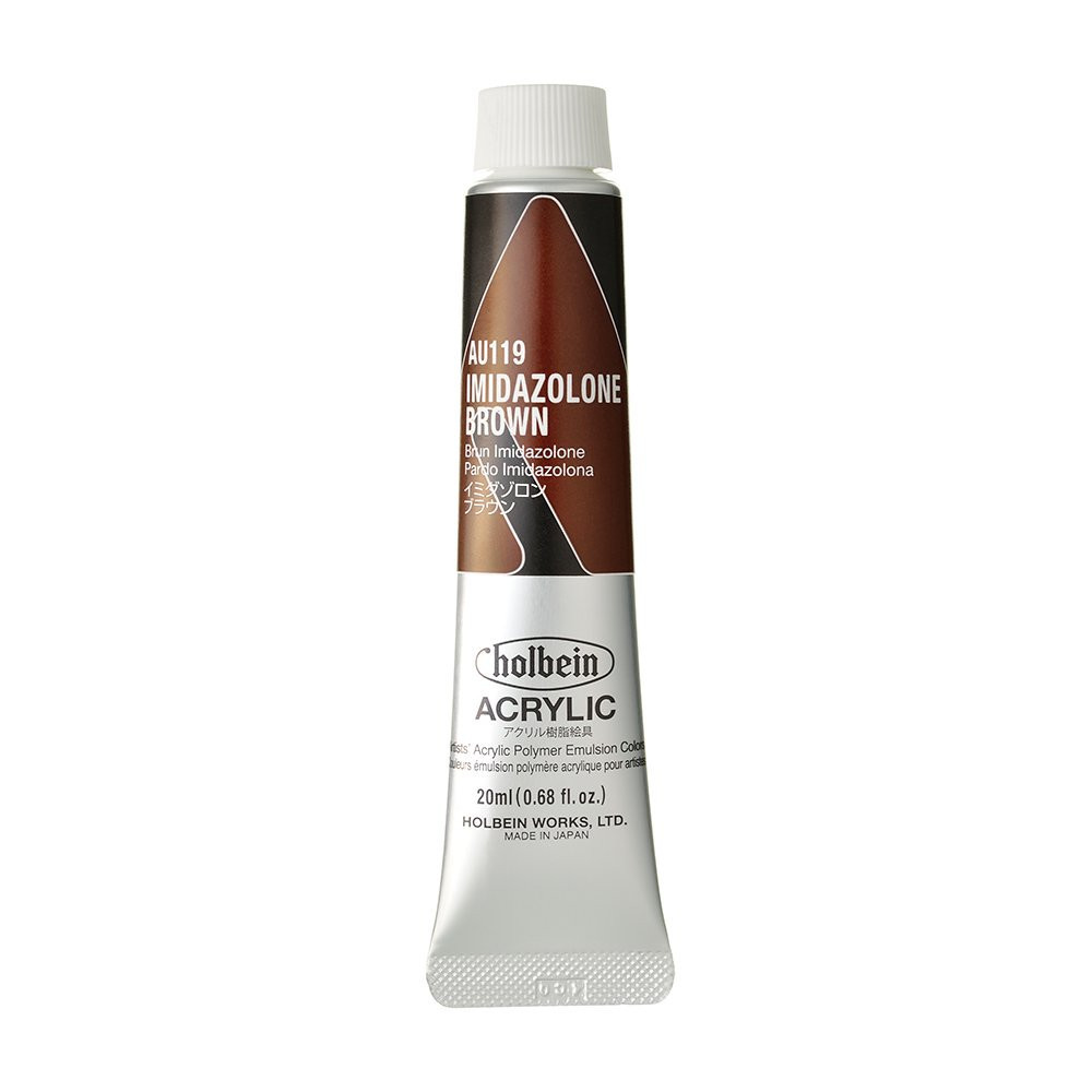 Heavy Body Acrylic Paint - Holbein - 119, Imidazolone Brown, 20 ml