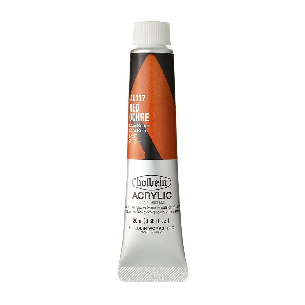 Heavy Body Acrylic Paint - Holbein - 117, Red Ochre, 20 ml