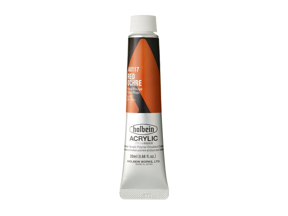 Heavy Body Acrylic Paint - Holbein - 117, Red Ochre, 20 ml