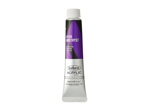 Heavy Body Acrylic Paint - Holbein - 100, Amethyst, 20 ml