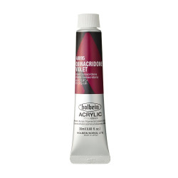 Heavy Body Acrylic Paint - Holbein - 095, Quinacridone Violet, 20 ml