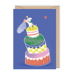 Greeting card 12 x 17 cm - Cudowianki - Weselny Torcik