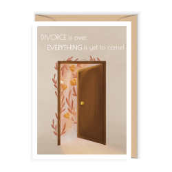 Greeting card 12 x 17 cm - Cudowianki - Divorce