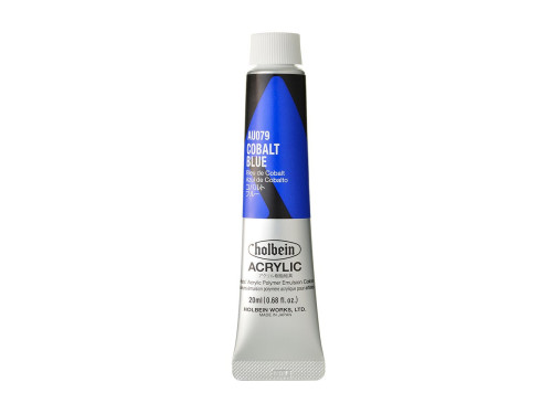 Heavy Body Acrylic Paint - Holbein - 079, Cobalt Blue, 20 ml