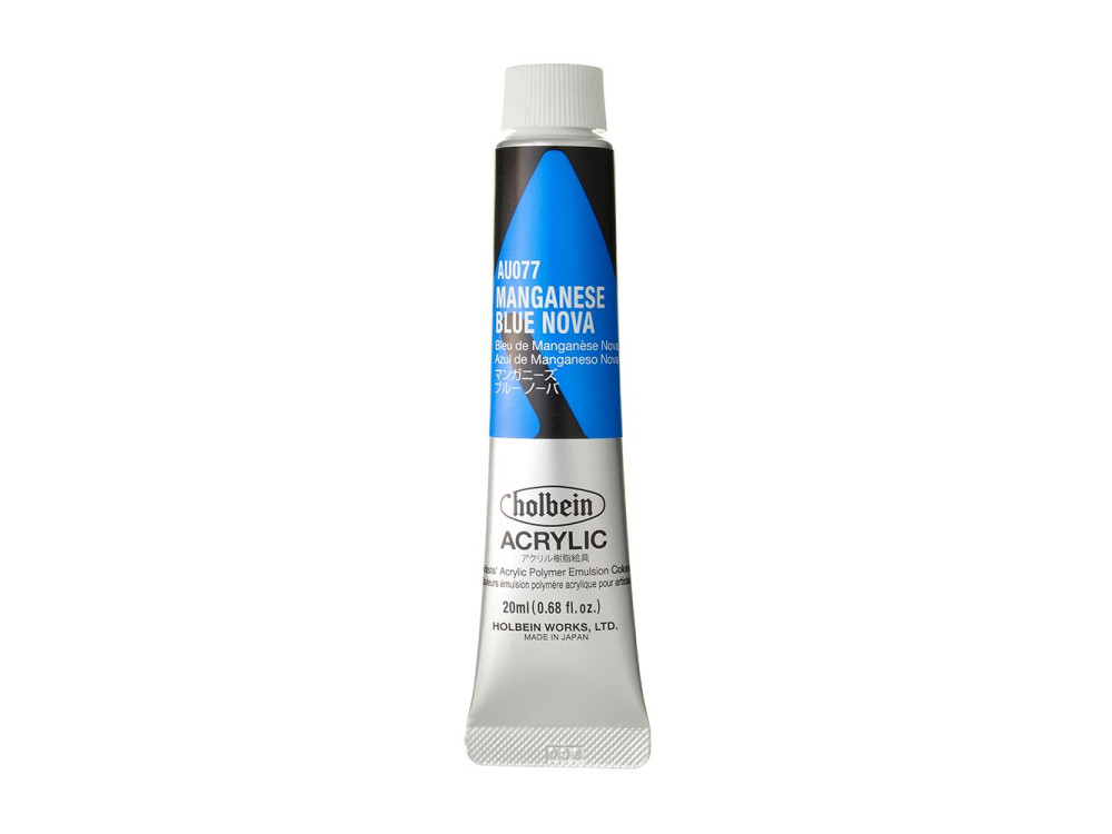 Heavy Body Acrylic Paint - Holbein - 077, Manganese Blue Nova, 20 ml