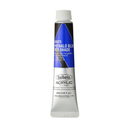 Heavy Body Acrylic Paint - Holbein - 073, Phthalo Blue Red Shade, 20 ml
