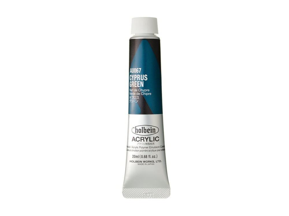 Heavy Body Acrylic Paint - Holbein - 067, Cyprus Green, 20 ml