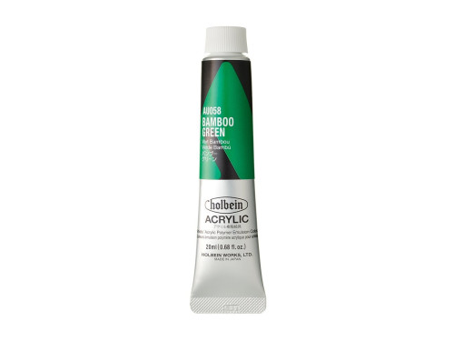 Heavy Body Acrylic Paint - Holbein - 058, Bamboo Green, 20 ml