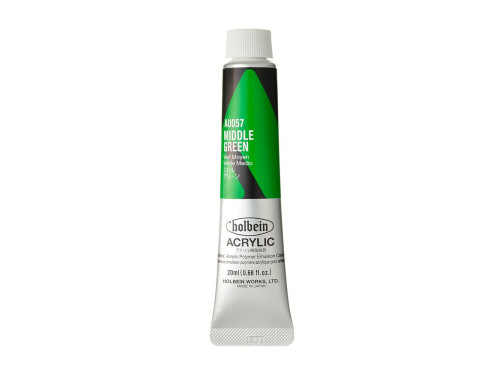 Heavy Body Acrylic Paint - Holbein - 057, Middle Green, 20 ml