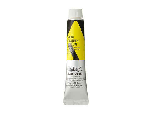 Heavy Body Acrylic Paint - Holbein - 048, Bismuth Yellow, 20 ml