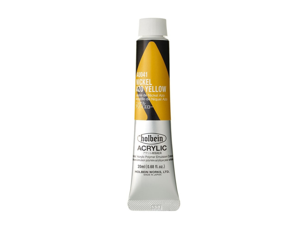 Farba akrylowa Heavy Body Acrylic - Holbein - 041, Nickel Azo Yellow, 20 ml