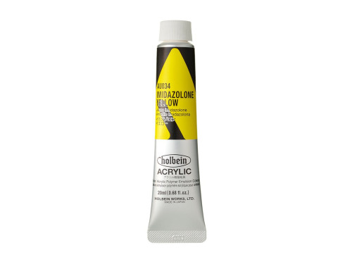 Heavy Body Acrylic Paint - Holbein - 034, Imidazolone Yellow, 20 ml