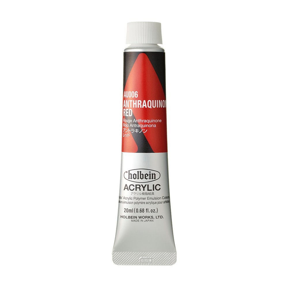 Heavy Body Acrylic Paint - Holbein - 006, Anthraquinone Red, 20 ml