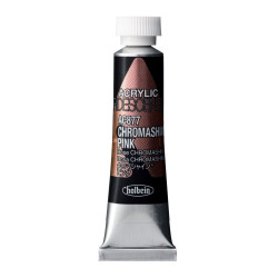 Iridescence Acrylic Paint - Holbein - 877, Chromashine Pink, 5 ml