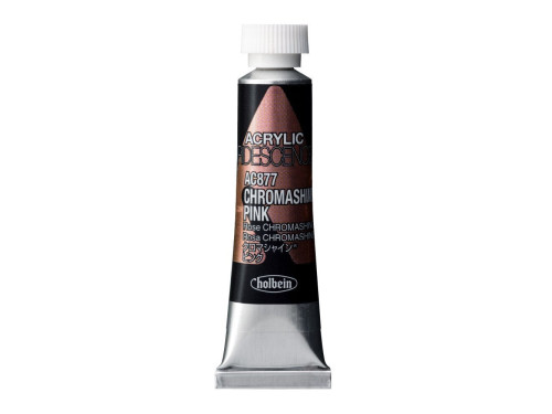 Farba akrylowa Iridescence Acrylic - Holbein - 877, Chromashine Pink, 5 ml