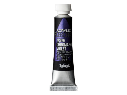Farba akrylowa Iridescence Acrylic - Holbein - 876, Chromashine Violet, 5 ml