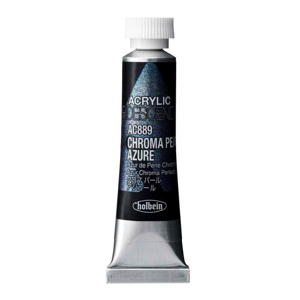 Farba akrylowa Iridescence Acrylic - Holbein - 889, Chroma Pearl Azure, 5 ml