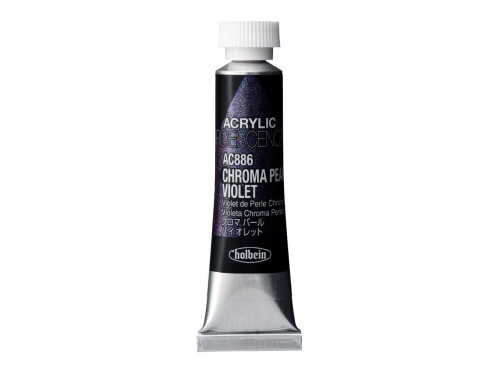 Farba akrylowa Iridescence Acrylic - Holbein - 886, Chroma Pearl Violet, 5 ml