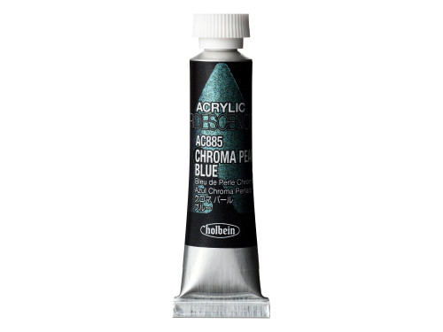 Iridescence Acrylic Paint - Holbein - 885, Chroma Pearl Blue, 5 ml
