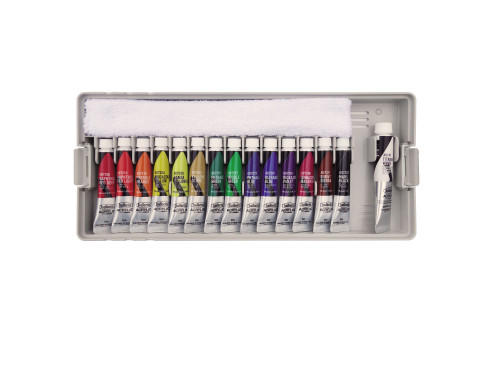 Set of Heavy Body Acrylic Paints, School Set - Holbein - 15 pcs.