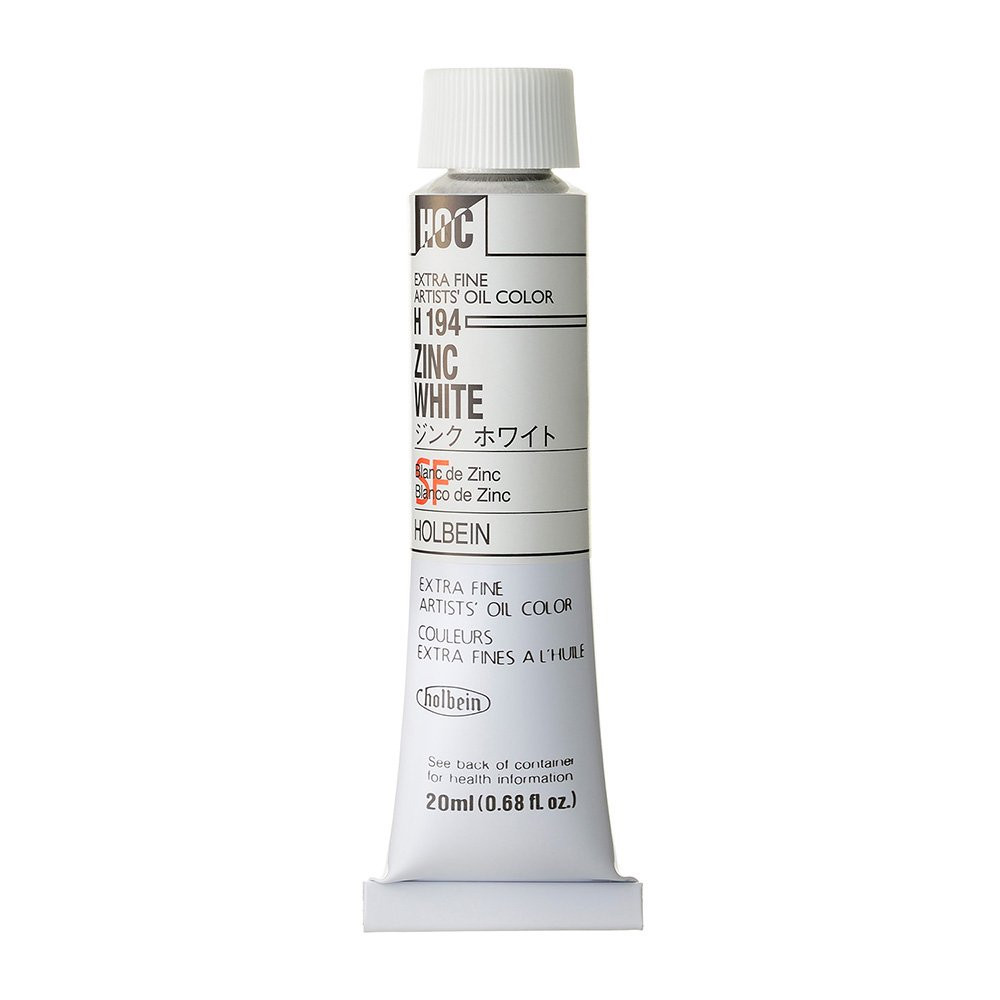 Artists' Oil Color - Holbein - 194, Zinc White, 20 ml