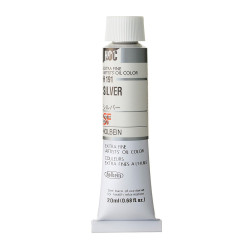 Artists' Oil Color - Holbein - 191, Silver, 20 ml