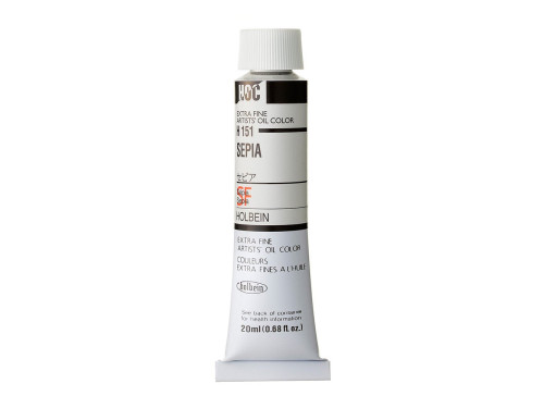 Farba olejna Artists' Oil Color - Holbein - 151, Sepia, 20 ml