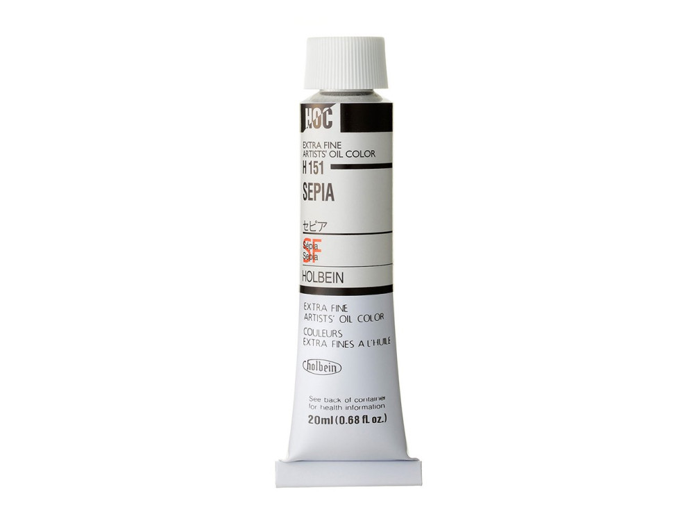 Farba olejna Artists' Oil Color - Holbein - 151, Sepia, 20 ml