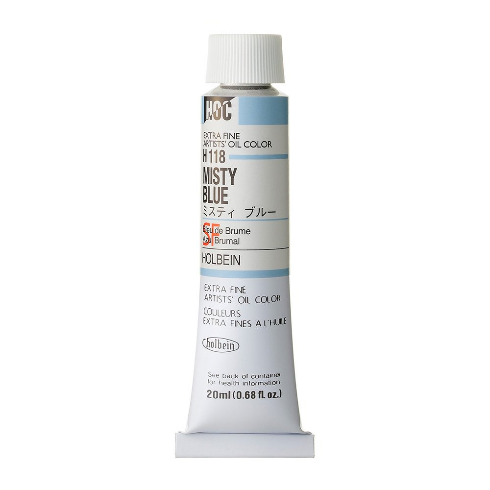Artists' Oil Color - Holbein - 118, Misty Blue, 20 ml