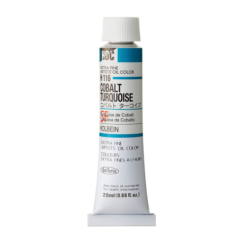 Artists' Oil Color - Holbein - 116, Cobalt Turquoise, 20 ml