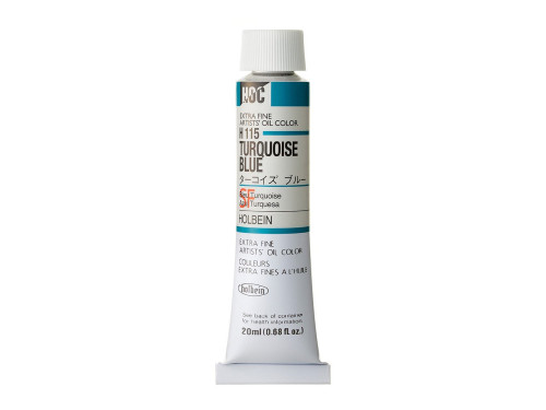 Farba olejna Artists' Oil Color - Holbein - 115, Turquoise Blue, 20 ml