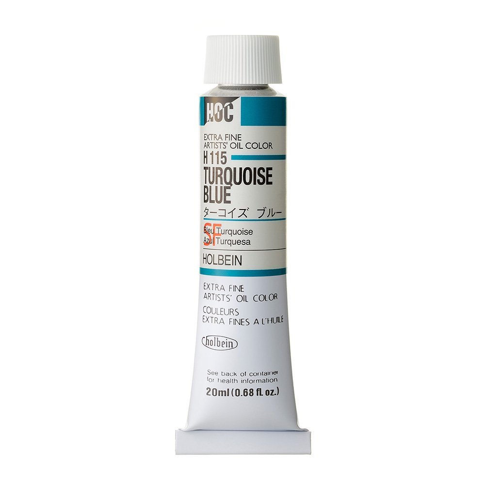 Farba olejna Artists' Oil Color - Holbein - 115, Turquoise Blue, 20 ml